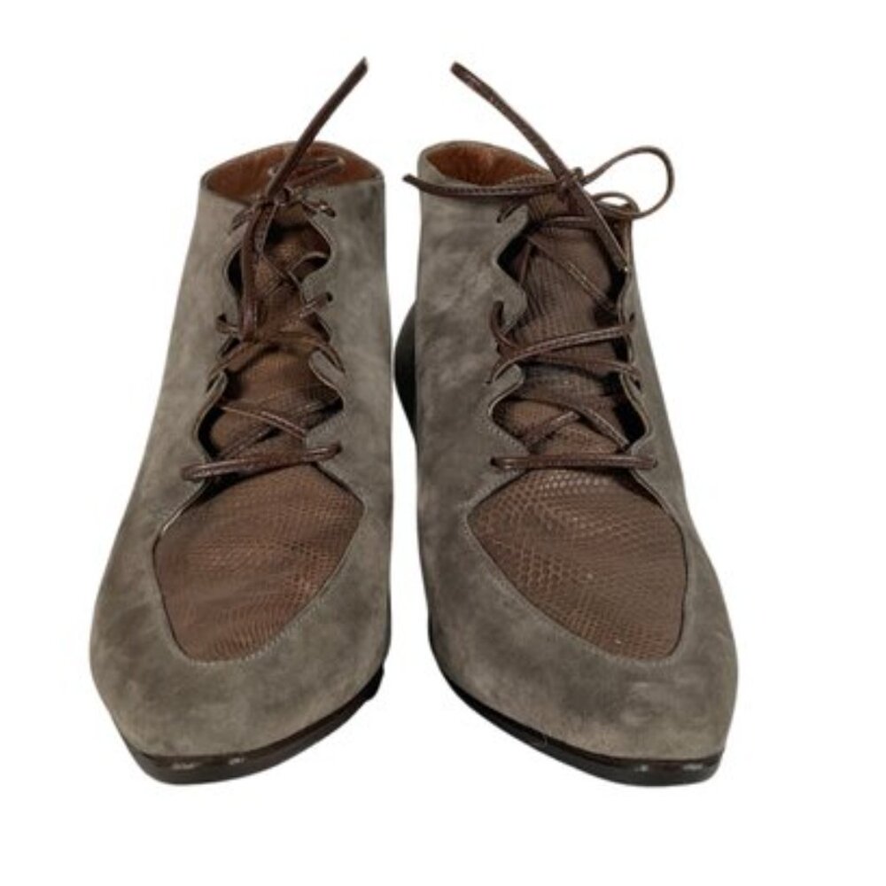 Vintage Vittorio Ricci Suede Ankle Boots Size 7.5 - Picture 2 of 9
